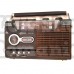Radio casetofon cu USB,Card SD-MMC,Inregistrare,alimentare 220v,imitatie lemn